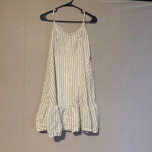 Old Navy, white with blue diagonal lines, bought in 2018 and worn 3x.